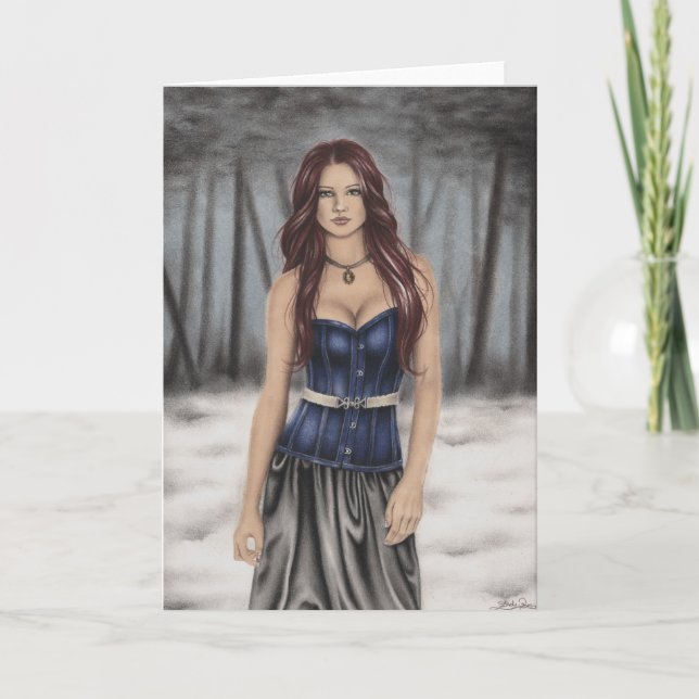 Cartão de Saudação da Marcha de inverno (Frente)