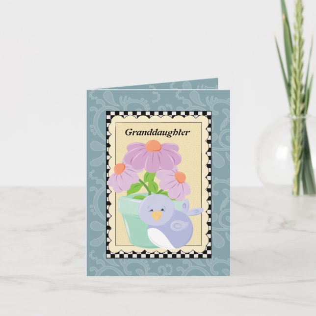 Cartão de saudação da neta (Frente)