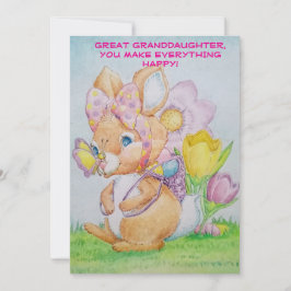 Cartão de saudação da neta do Excelente personaliz