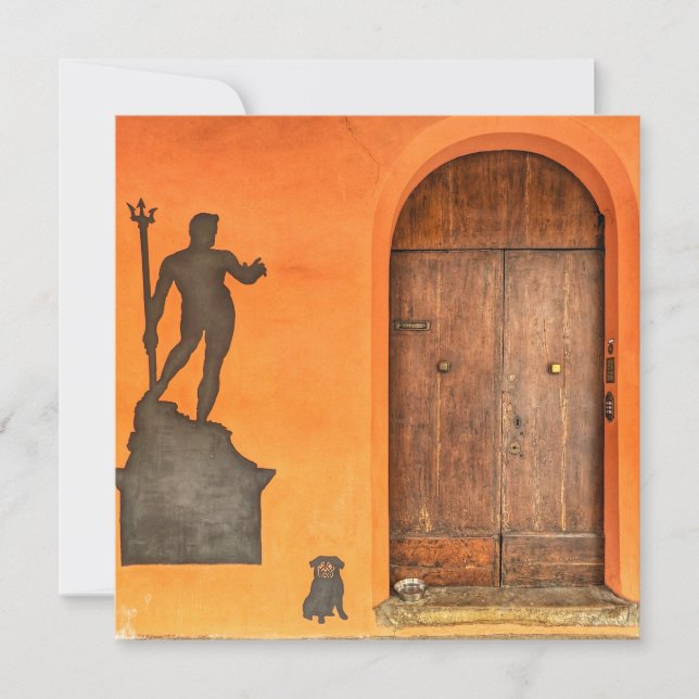 Cartão de Saudação da Porta de Arte Italiana (Frente)