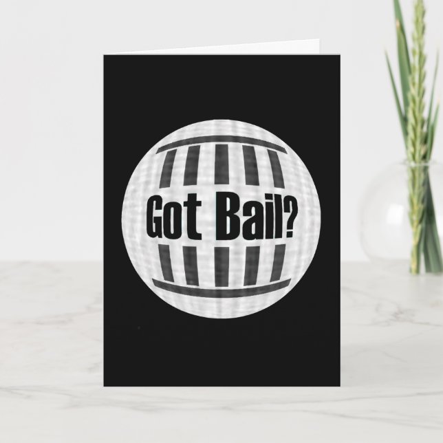 Cartão de Saudação da Prisão Engraçado (Frente)