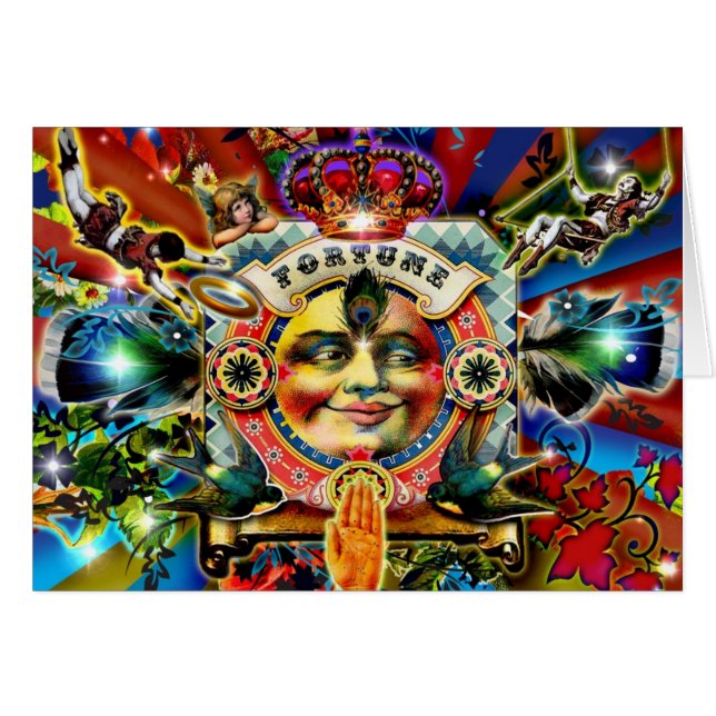 Cartão de Saudação da Roda Fortune (Frente horizontal)