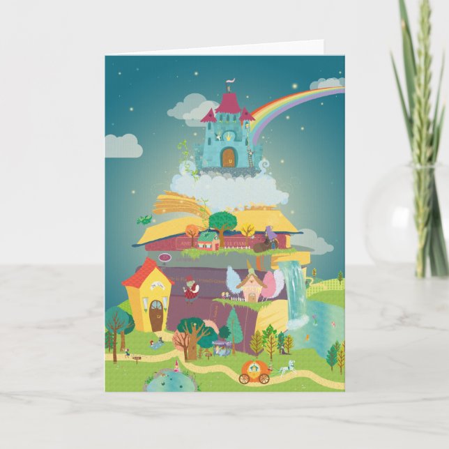 Cartão de saudação da Terra Fantasy (Frente)