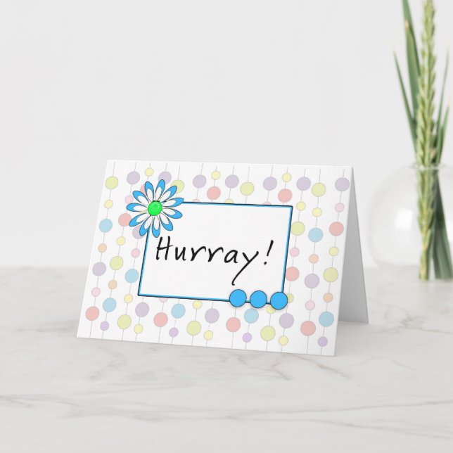 Cartão de Saudação da Última Ronda de Quimioterapi (Frente)