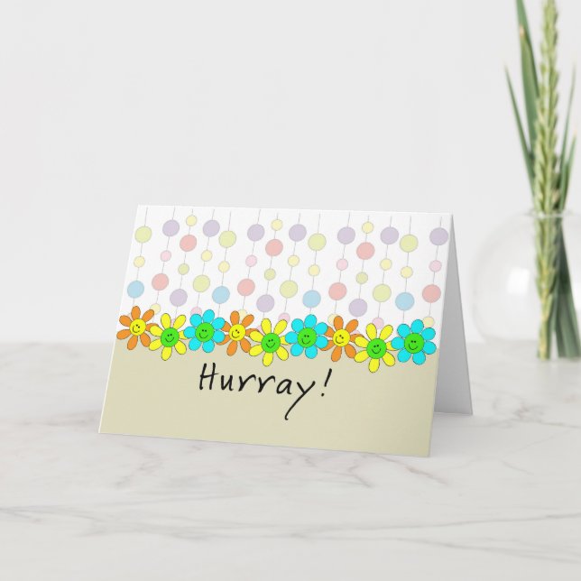 Cartão de Saudação da Última Ronda de Quimioterapi (Frente)