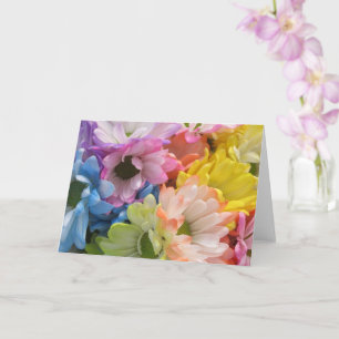 Cartão de Saudação - Daisies Multicolorido II