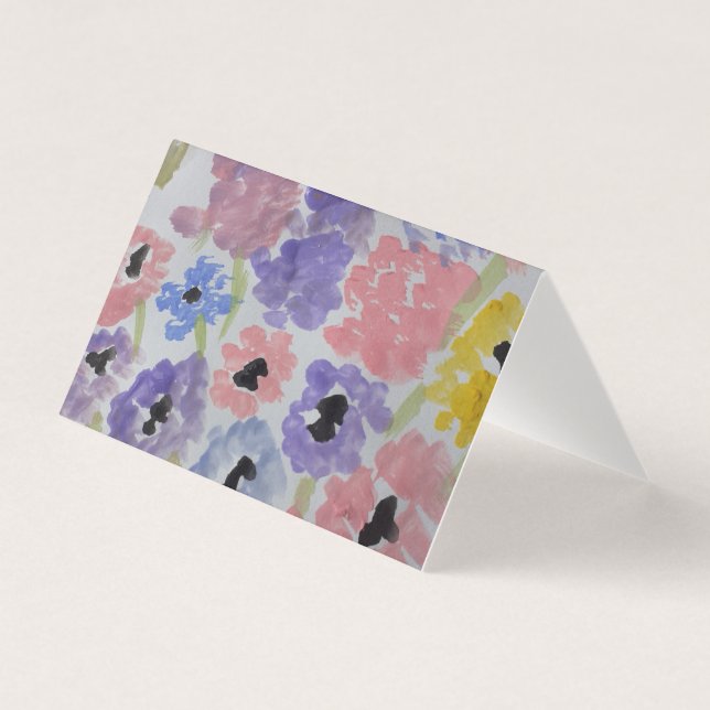 Cartão de Saudação das Flores Selvagens (Frente)