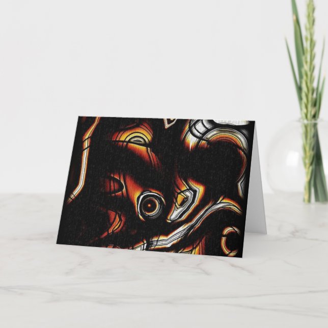 Cartão de saudação de abstrato Art (Frente)