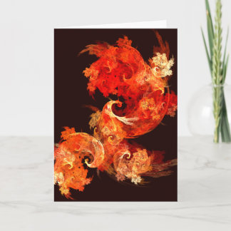 Cartão de saudação de Abstrato de arte para pássar