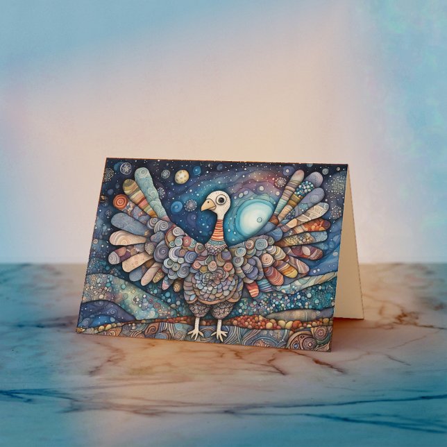 Cartão de Saudação de Ação de Graças para a Turqui (Criador carregado)