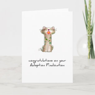 cartão de saudação de adoção