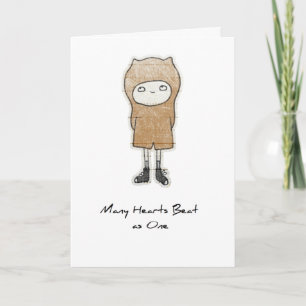 cartão de saudação de adoção