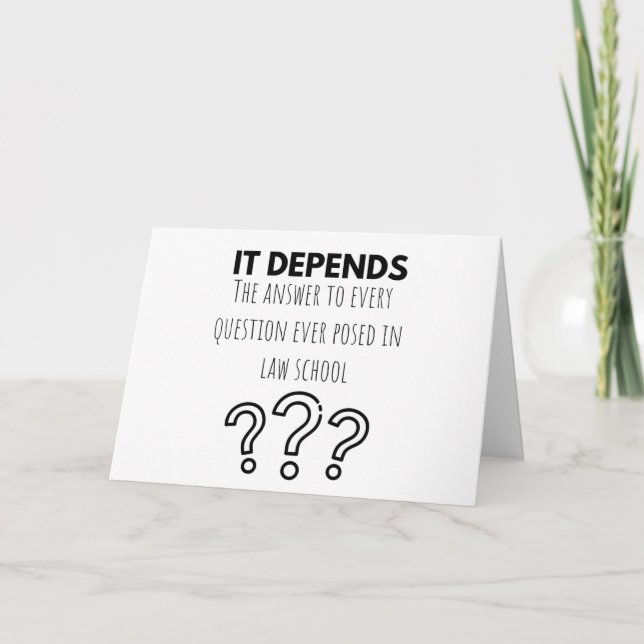 Cartão de saudação de advogado (Frente)