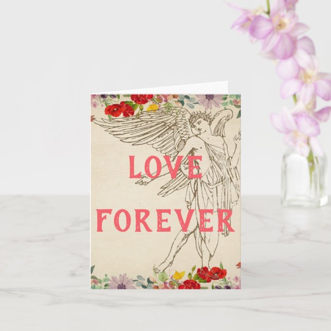 Cartão de Saudação de Amor Eterno (Orquídea)