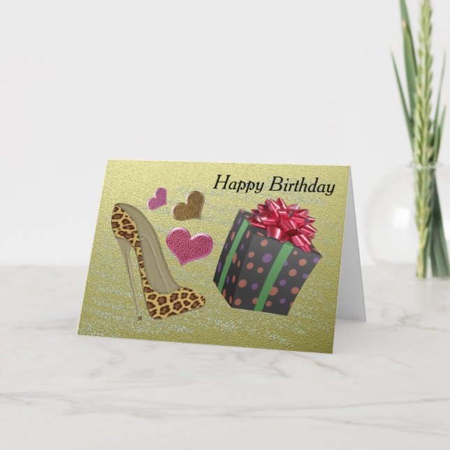 Cartão de Saudação de Aniversário (Frente)