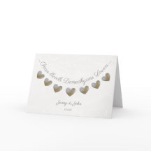 Cartão de saudação de aniversário de casamento em