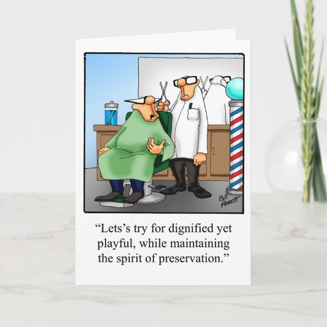 Cartão De Saudação De Aniversário De Humor (Frente)