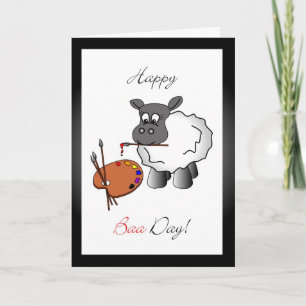 Cartão de saudação de aniversário do artista