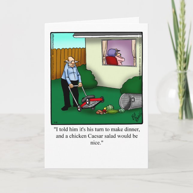 Cartão De Saudação De Aniversário Engraçado Para A (Frente)