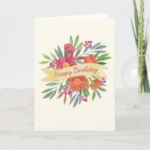 Cartão de Saudação de Aniversário Feliz (Optar Fot