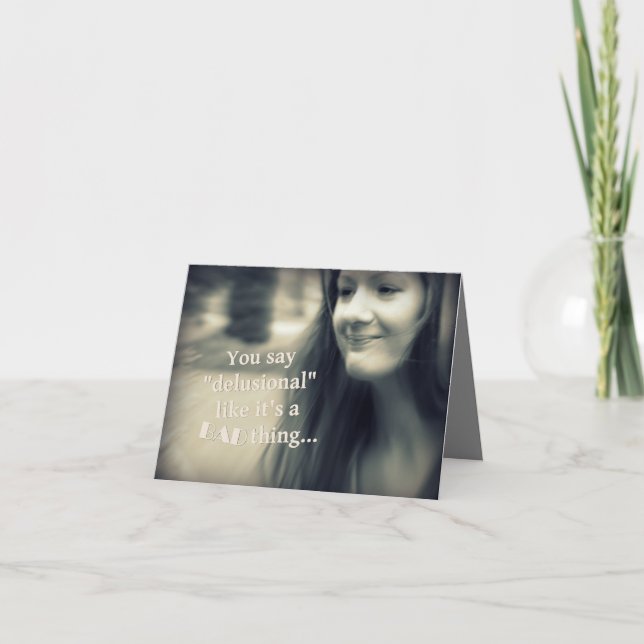 Cartão de Saudação de Aniversário Humorístico (Frente)