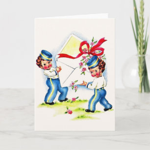 Cartão de Saudação de Aniversário Vintage