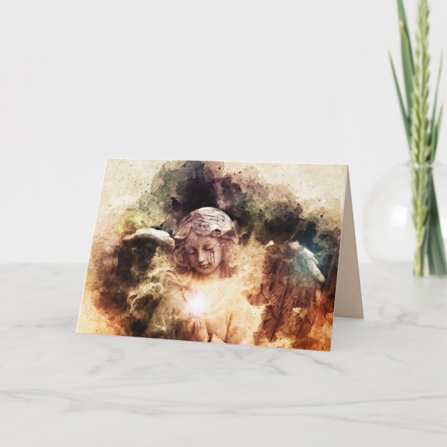 cartão de saudação de anjo estigmata (Frente)