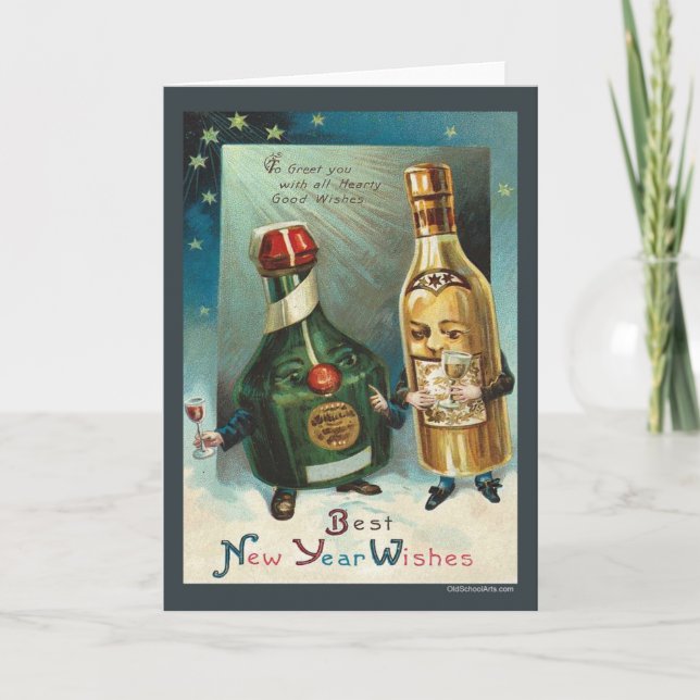 Cartão de Saudação de Ano Novo (Frente)