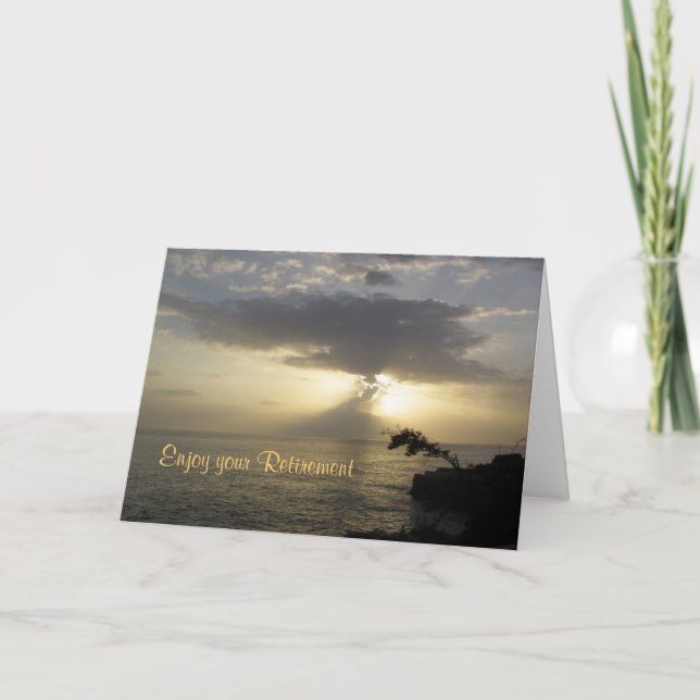 Cartão de saudação de aposentadoria para colaborad (Frente)