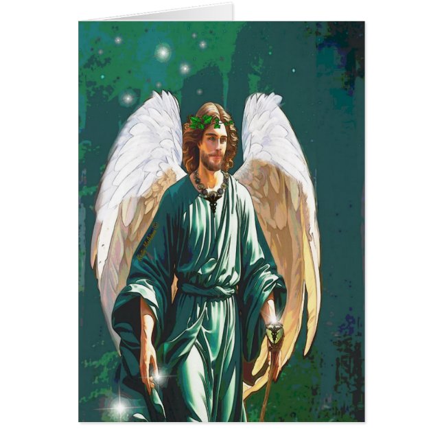 Cartão de Saudação de Arcanel Raphael Angel Healin (Frente)
