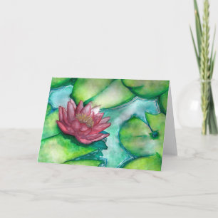 Cartão de saudação de arte em flor