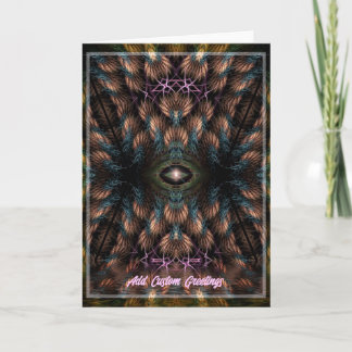 Cartão de Saudação de Arte Fractal de Terceiro Olh