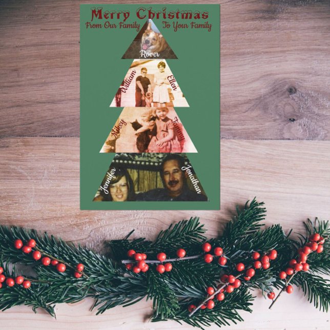 Cartão de Saudação de Árvore de Natal Dobrada com  (Criador carregado)