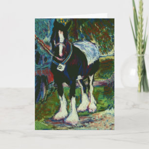 Cartão de Saudação de Belas Artes - Cavalo de Shir