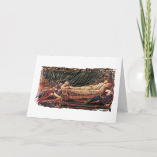 Cartão de saudação de beleza adormecida