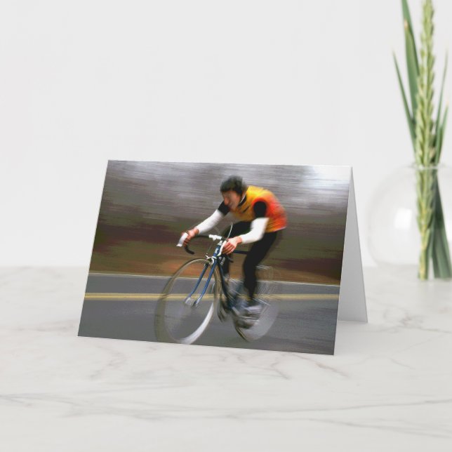 Cartão de saudação de bicicleta nº 2 (Frente)