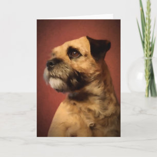 Cartão de Saudação de Borda Terrier
