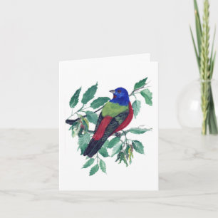 Cartão de Saudação de Bunting Pintado