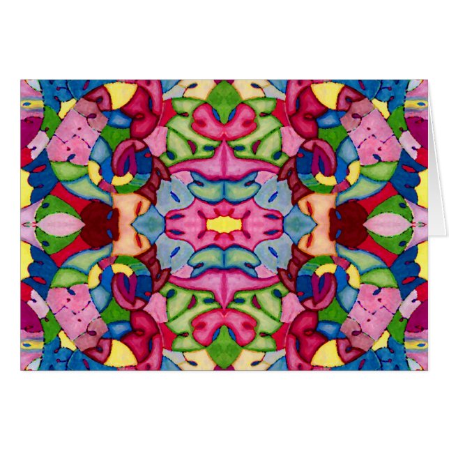 Cartão de saudação de Buquê (Frente Horizontal)