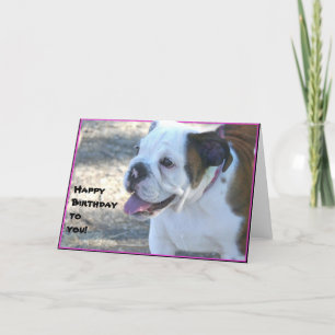 Cartão de saudação de cachorrinho de aniversário f