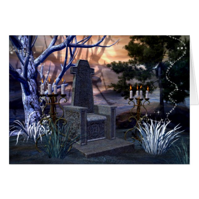 Cartão de saudação de cadeira mágica (Frente Horizontal)