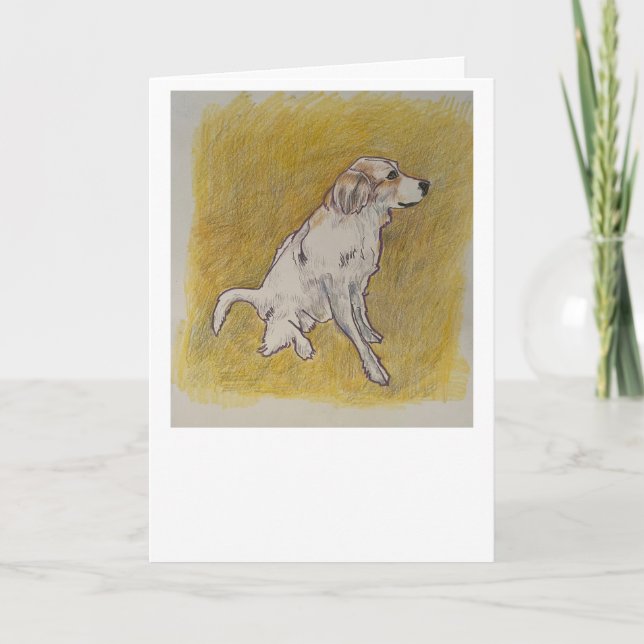 Cartão de Saudação de Cães Pirenéus (Frente)