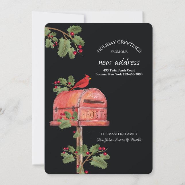 Cartão de Saudação de Caixa de Correio de Feriado (Frente)