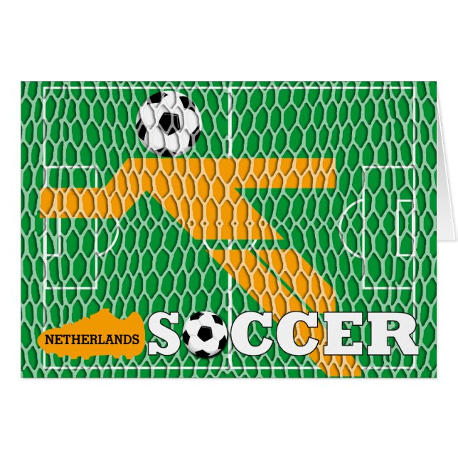 Cartão de Saudação de Calçados de Campo de Futebol (Frente horizontal)