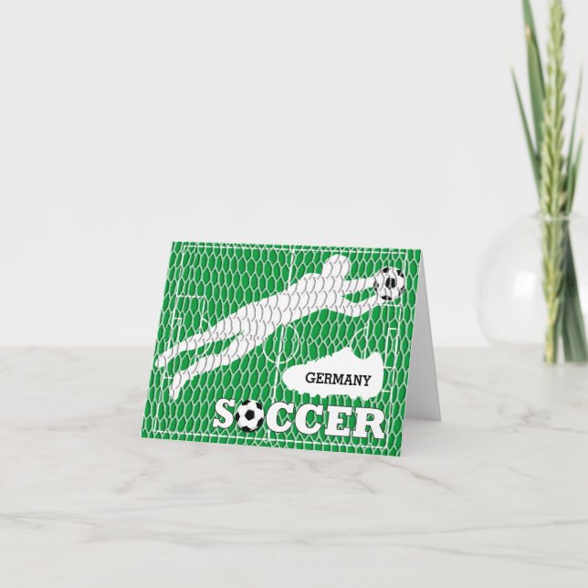 Cartão de Saudação de Calçados de Campo de Futebol (Frente)