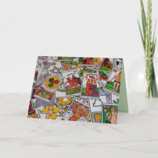 cartão de saudação de cartões de tarot