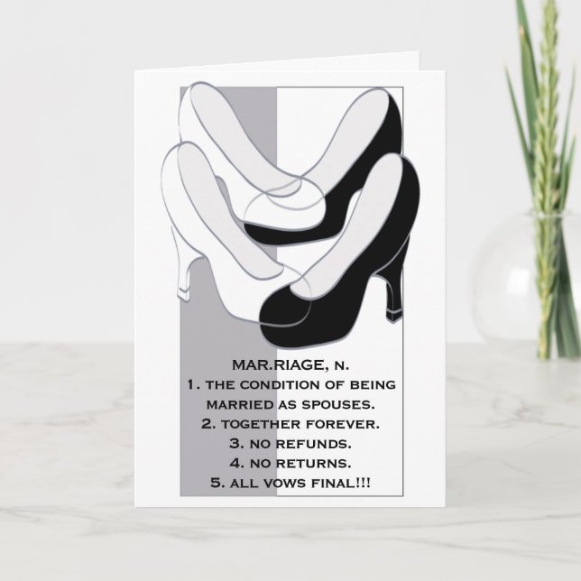 Cartão de Saudação de Casamento Casamento II Desig (Frente)