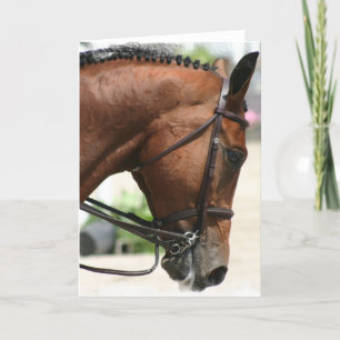 Cartão de Saudação de Cavalo de Dressage