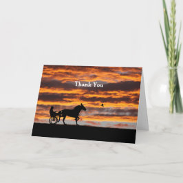 Cartão de Saudação de Cavalo de Trote Padrão