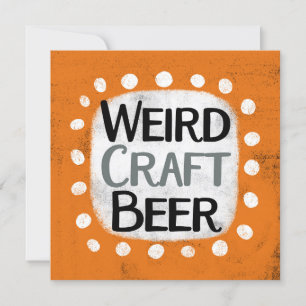 Cartão de saudação de cerveja de Artesanato estran